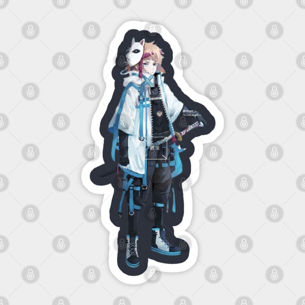 characters kimetsu no yaiba Sticker by Yurii